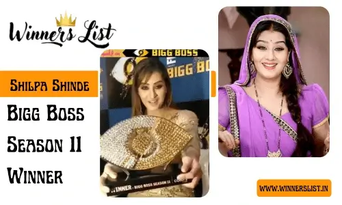 Shilpa Shinde Bigg Boss Season 11 Winner