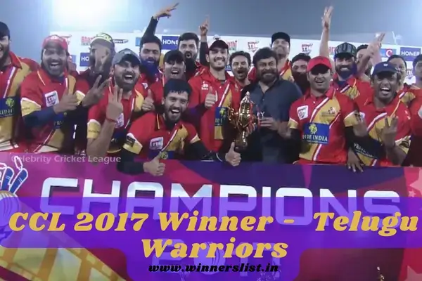 CCL 2017 Winner - Telugu Warriors