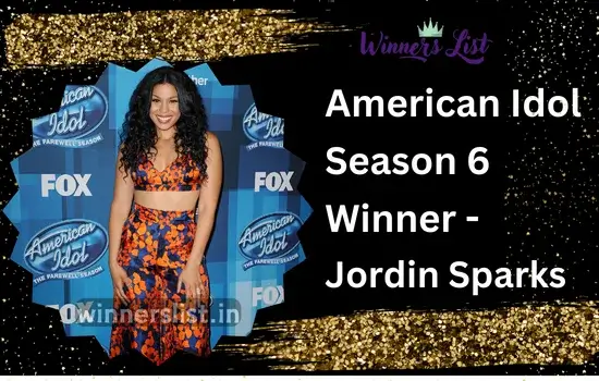 Jordin Sparks American Idol Season 6 Winner
