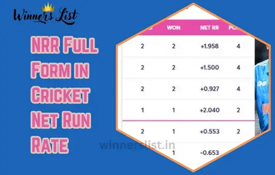 NRR Full Form in Cricket