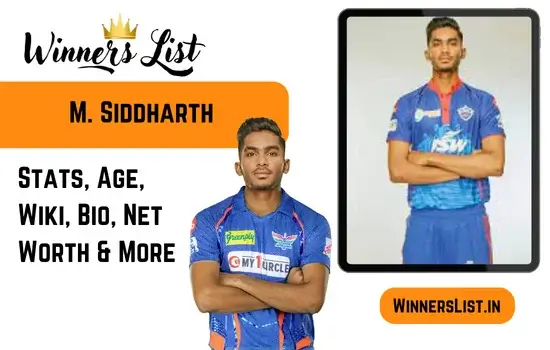 M. Siddharth Cricketer