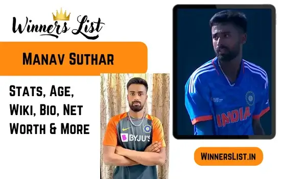 Manav Suthar Cricketer