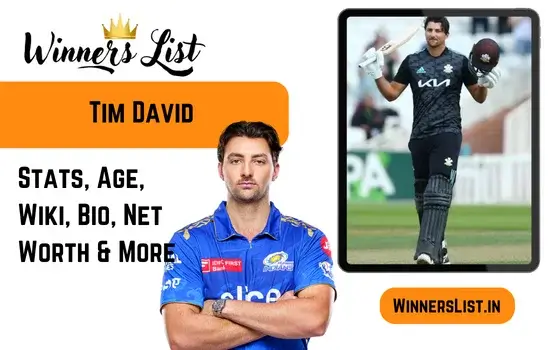 Tim David Cricketer