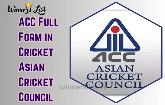 ACC Full Form in Cricket